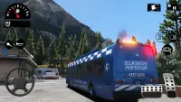 Police Bus Simulator Transport Driving Free Game Screen Shot 1