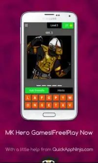 MK Hero Quiz!Trivia Games-Mortal Kombat Guess Hero Screen Shot 3