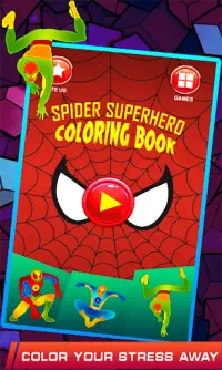 spider boy coloring super heroes game Screen Shot 0