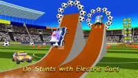 Liga de futebol feliz: carros elétricos crianças Screen Shot 1