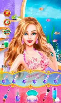 Mermaid công chúa cô gái chơi Screen Shot 1