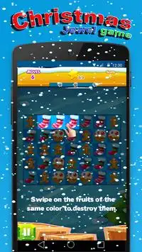 Santa Puzzle match 3 game Screen Shot 2