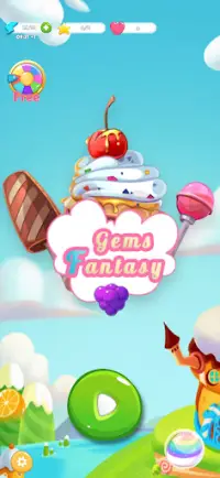 Gems Fantasy - Match 3 Games Screen Shot 0