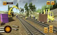 ट्रेन निर्माण क्रेन सिम्युलेटर 17 & बिल्डर 3 डी Screen Shot 1