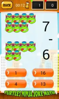 Turtles Ninja Joke Math Screen Shot 0