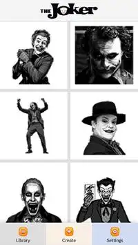 The Joker Color by Number - Pixel Art Game Screen Shot 0