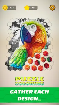 Puzzle Coloring - Art Mosaic Screen Shot 0