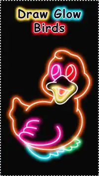 Learn To Draw Glow Birds Screen Shot 1