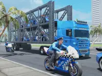 Police Car Transport-Truck Game Screen Shot 3