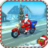 Racing Moto Bike Rider 3D: Santa Gift Delivery Sim