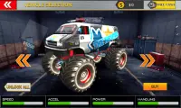 Monster Mega Truck Jump 3D Rac Screen Shot 1
