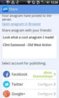 Anigram Screen Shot 4