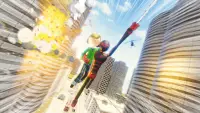 Stickman Spinne Seil fliegend Held Crime City Game Screen Shot 1