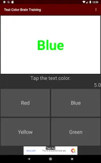 Text Color Brain training Screen Shot 13