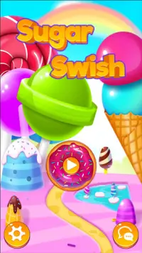 Sugar Swish - Leuk en gratis puzzelspel Screen Shot 0