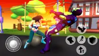 Cartoon Fighting Game 3D : Superheroes Screen Shot 0