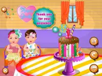 जुड़वां जन्मदिन बच्चे खेल Screen Shot 5