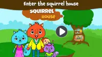 동물 마을 - 아이 & 아기들을 위한 나만의 다람쥐 집 Screen Shot 0