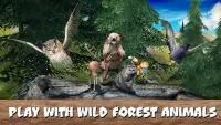 Survie de forêt sauvage: Simulateur animal Screen Shot 4