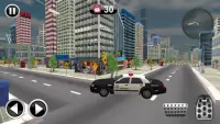 Simulateur de conduite de voiture de police Screen Shot 2