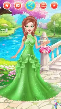 राजकुमारी ड्रेस अप सैलून, लड़कियों के लिए खेल Screen Shot 3