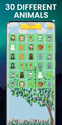 Memory Game Tugma sa Animal Card Para sa Mga Bata Screen Shot 4