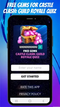 Quiz Free Gems for Castle Clash: Guild Royale Screen Shot 0