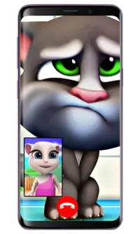 Fake Call Cat - Tom Toilet Screen Shot 4