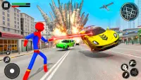 Stickman Rope Hero-Spider Game Screen Shot 5