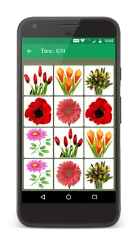 Flower Memory Matching Game Screen Shot 2