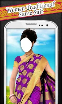 Women Traditional Saree Suit Screen Shot 4