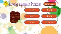 Animais puzzles crianças Screen Shot 0