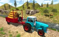 Tractor Trolley Driving Simulator Cargo Tractor 3d Screen Shot 1