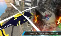 रियल सिटी पुलिस हेलीकाप्टर खेलों: बचाव मिशन Screen Shot 6