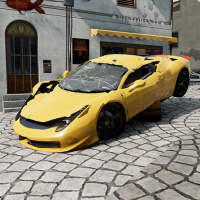 Ferrari Simulator Car Crash 3D