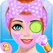 かわいい女の子のメイクアップサロンゲーム: 顔変身スパ