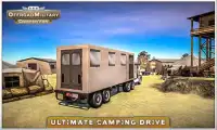 Offroad Military Camper Van - Army Transport Truck Screen Shot 0