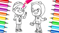 Miga Town Coloring Game life Screen Shot 3