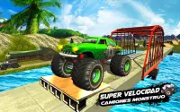 Mega Ramp Monster Truck Racing Juegos Screen Shot 0