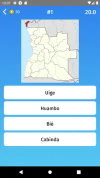 Angola: Jogo de Províncias e Territórios Screen Shot 2