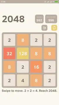 2048 Game Screen Shot 0