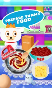 Puppy Food Carnival-Dog Care and Dress-Up Pet Game Screen Shot 1