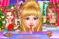 Christmas Makeup And DressUp Salon Screen Shot 2