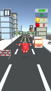 super jet  wings car robot plane runner city Screen Shot 0