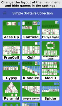 Solitaire Collection - Bunch of 16 Solitaire Games Screen Shot 0