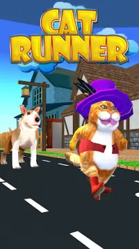 Cat Runner : ჩემი ტომ: Subway ავტობუსი surfing Screen Shot 0