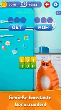 🔥Kitty Scramble: Wordstapel Screen Shot 2