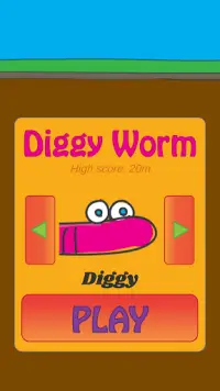 Diggy Worm Screen Shot 1