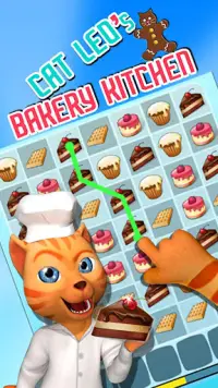 Cat Leo's Bakery Kitchen Game Screen Shot 1