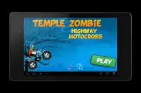 Temple Zombie Highway Motocros Screen Shot 0